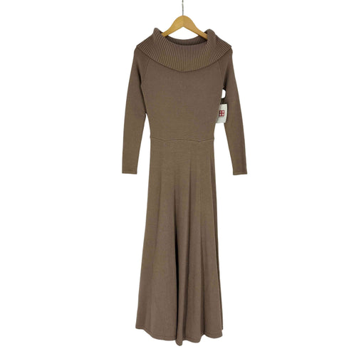 ルエレ Louere オフショルフレアニットワンピース レディース MT