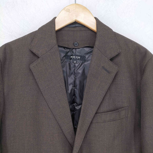 ミッシェルクランオム MICHEL KLEIN HOMME インナーダウンチェスターコート ヘリンボーン レディース 46