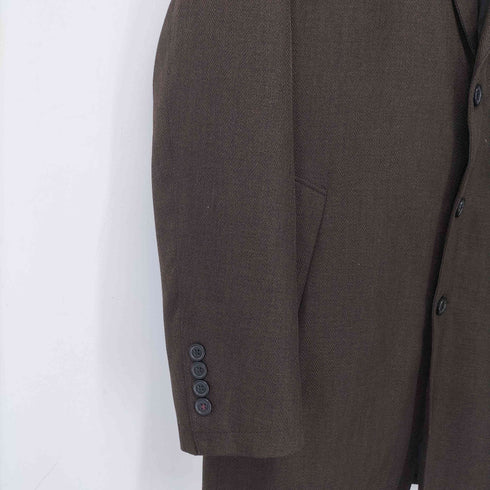 ミッシェルクランオム MICHEL KLEIN HOMME インナーダウンチェスターコート ヘリンボーン レディース 46