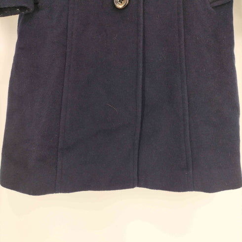 Soareak ラクーンファー ウール混 ステンカラーコート レディース JPN:36