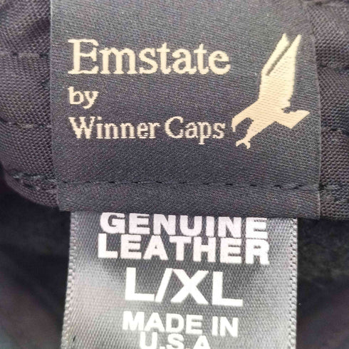 エムステイト Emstate USA製 シボ革 レザーハンチング メンズ L/XL