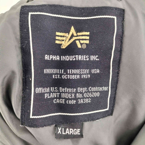 アルファインダストリーズ ALPHA INDUSTRIES N-3B フライトジャケット メンズ X LARGE