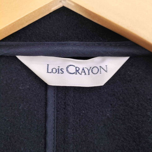 ロイスクレヨン Lois CRAYON ウール混 フーデッド ダッフルコート レディース import:M