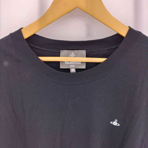 ヴィヴィアンウエストウッドマン Vivienne Westwood MAN ワンポイントORB オーブロゴ刺繍 ロングスリーブTシャツ メンズ 46