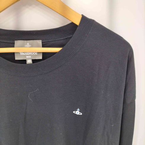 ヴィヴィアンウエストウッドマン Vivienne Westwood MAN ワンポイントORB オーブロゴ刺繍 ロングスリーブTシャツ メンズ 46