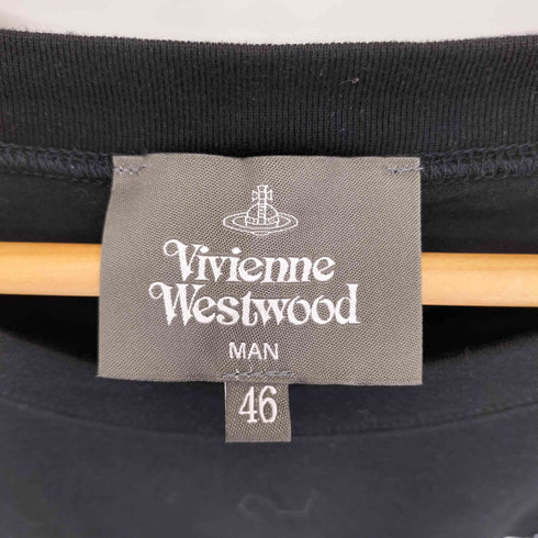 ヴィヴィアンウエストウッドマン Vivienne Westwood MAN ワンポイントORB オーブロゴ刺繍 ロングスリーブTシャツ メンズ 46
