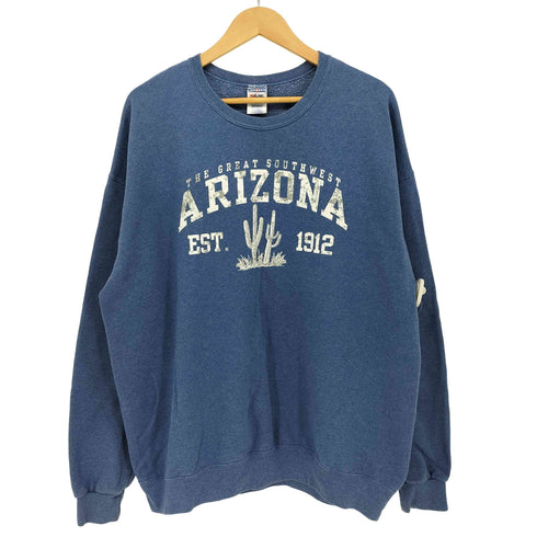 JERZEES ボディ ARIZONA プリント クルーネック スウェット メンズ import:XL