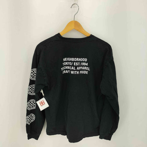 ネイバーフッド NEIGHBORHOOD 両面プリント スリーブロゴ ロングスリーブTシャツ メンズ import:M