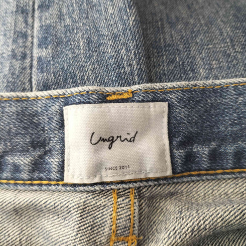 アングリッド Ungrid ハイウエストスリムテーパードデニム メンズ 25