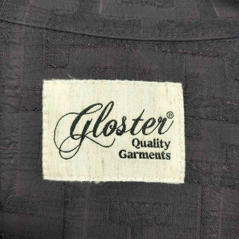 グロスター GLOSTER ふくれジャガード オープンカラーシャツ イージーパンツ セットアップ メンズ S/S