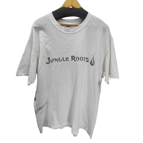 GILDAN ボディ ULTRA COTTON Jungle Roots サイド グラフィック プリント Tシャツ メンズ import:XL