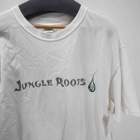 GILDAN ボディ ULTRA COTTON Jungle Roots サイド グラフィック プリント Tシャツ メンズ import:XL