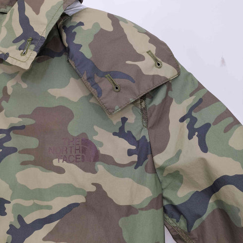 ノースフェイスパープルレーベル THE NORTH FACE PURPLE LABEL 迷彩 ナイロン フード付き レインコート レディース