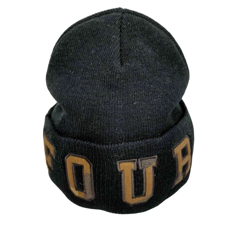 XX FOUR カモ 迷彩柄 ロゴ ビーニー ニット キャップ メンズ FREE