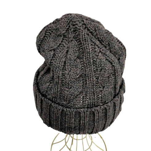 ニューエラ NEW ERA ロゴ 刺繍 ローゲージ ケーブル ウール アクリル ニット ビーニー キャップ メンズ