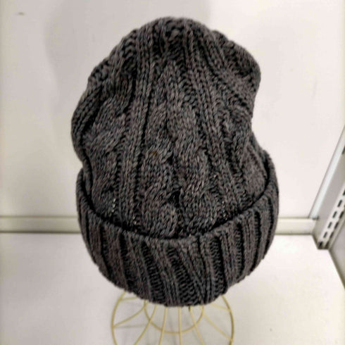 ニューエラ NEW ERA ロゴ 刺繍 ローゲージ ケーブル ウール アクリル ニット ビーニー キャップ メンズ