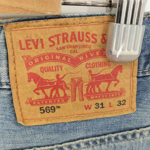 リーバイス Levis 569 ボタン裏5019刻印 ストレート デニムパンツ メンズ W31 L32