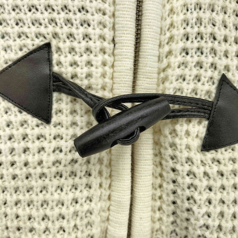 semantic design 00s Y2K トグル 裏ボア ジップアップ アクリル ニットパーカー メンズ JPN:M