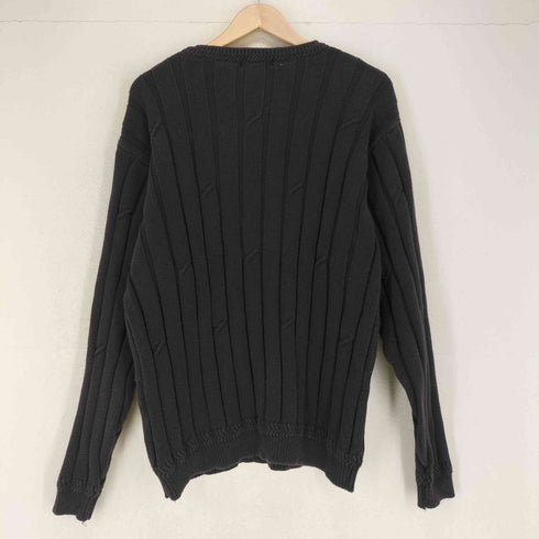 ノーティカ NAUTICA ロゴ刺繍 ねじれデザインニット メンズ import:XL