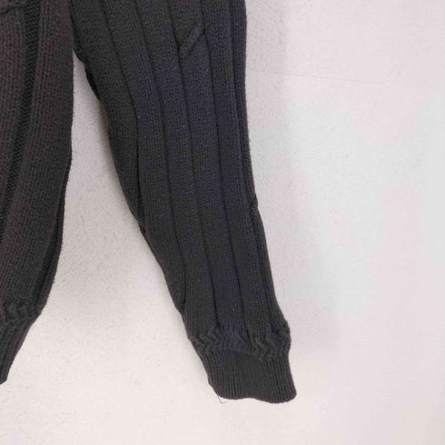 ノーティカ NAUTICA ロゴ刺繍 ねじれデザインニット メンズ import:XL