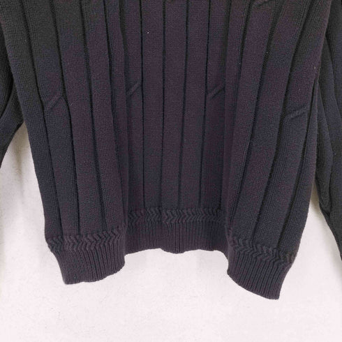 ノーティカ NAUTICA ロゴ刺繍 ねじれデザインニット メンズ import:XL