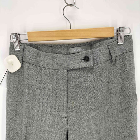 マックスマーラ MAX MARA ヘリンボーンストレートパンツ レディース 36