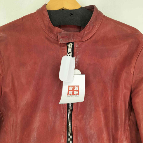 イサムカタヤマ バックラッシュ ISAMU KATAYAMA BACKLASH 牛革 ジャパンステアー製品染め シングルライダースジャケット メンズ JPN:3