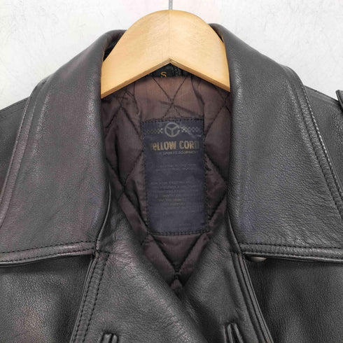 イエローコーン YELLOW CORN ヘビー レザーライダースジャケット メンズ S