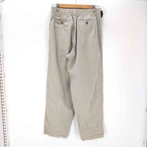 イッセイミヤケ ISSEY MIYAKE 90-00S 黒タグ 2タック コットン ツイル ワイド チノ スラックス パンツ メンズ