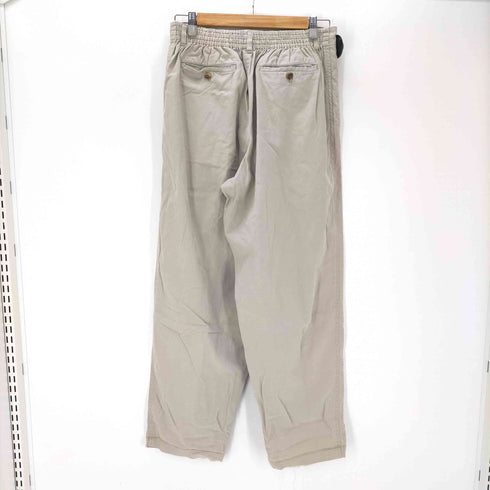 イッセイミヤケ ISSEY MIYAKE 90-00S 黒タグ 2タック コットン ツイル ワイド チノ スラックス パンツ メンズ