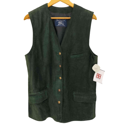 バーバリーズ BURBERRYS 90s USA製 ピーチスキン ベスト メンズ import:M