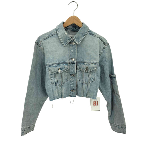 ザラ ZARA クロップド 短丈 デニムジャケット レディース import:XS