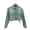 ザラ ZARA クロップド 短丈 デニムジャケット レディース import:XS