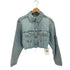 ザラ ZARA クロップド 短丈 デニムジャケット レディース import:XS