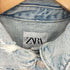 ザラ ZARA クロップド 短丈 デニムジャケット レディース import:XS