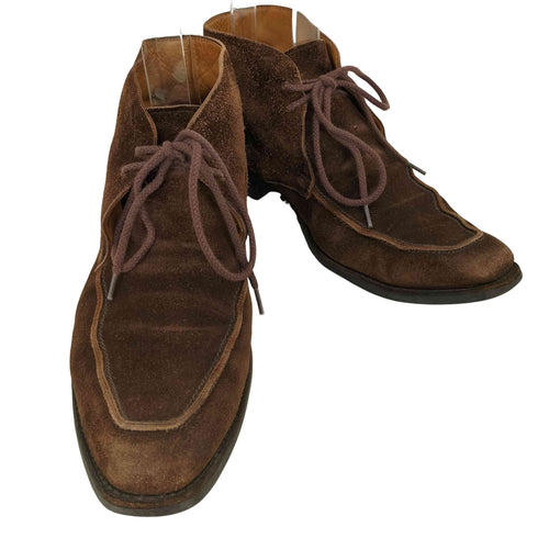 クロケットアンドジョーンズ CROCKETT&JONES Uチップ スエード ハイカットブーツ メンズ 7 1/2