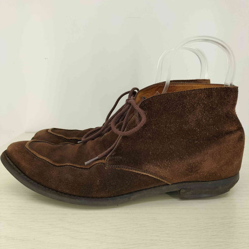 クロケットアンドジョーンズ CROCKETT&JONES Uチップ スエード ハイカットブーツ メンズ 7 1/2