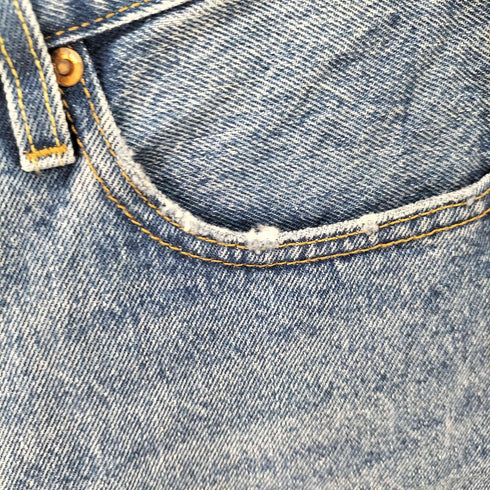 リーバイス Levis 別注 501 ORIGINAL CROPPED ストレートデニムパンツ レディース W28