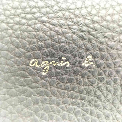 アニエスベー agnes b. 2WAY レザーショルダーバッグ レディース