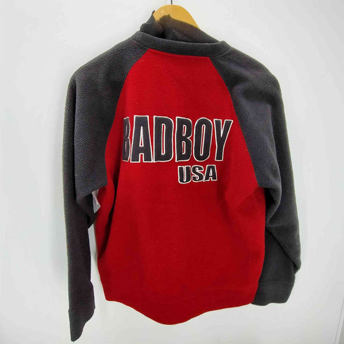 バッドボーイ BADBOY 00S パイル地 フリース 両面刺繍 ラグラン スウェット Y2K メンズ JPN:M