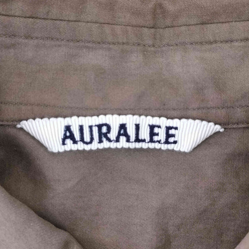 オーラリー AURALEE WASHED FINX TWILL SHIRT レディース 1