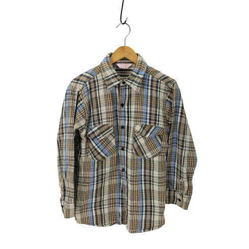 JIM CATFISH HUNTER 80s チェック柄 長袖ネルシャツ メンズ