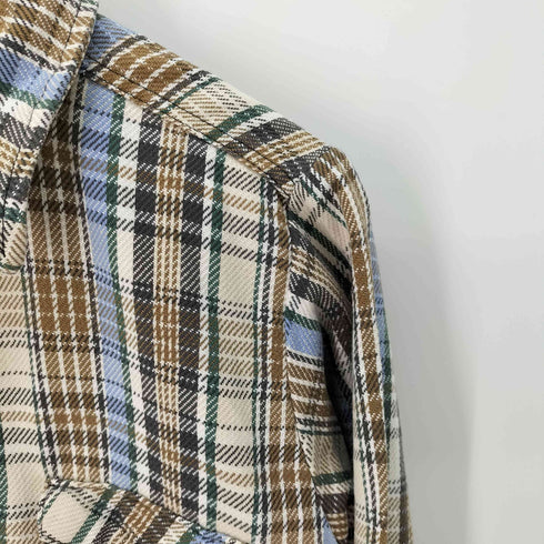 JIM CATFISH HUNTER 80s チェック柄 長袖ネルシャツ メンズ