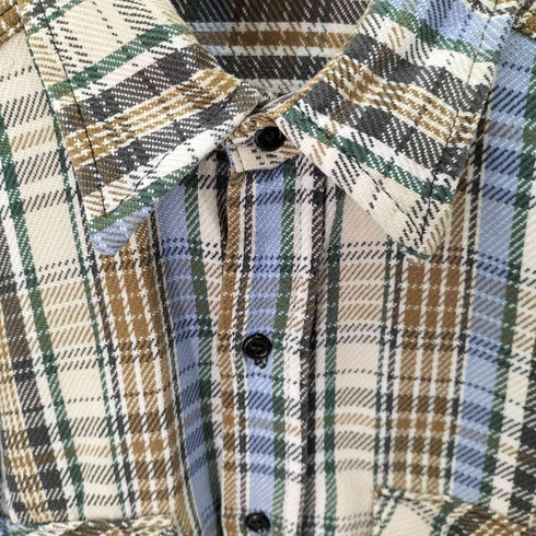 JIM CATFISH HUNTER 80s チェック柄 長袖ネルシャツ メンズ