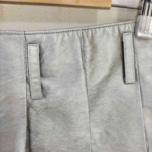 SIMPLE PROJECT SILVER MINI SKIRT PANEL レディース