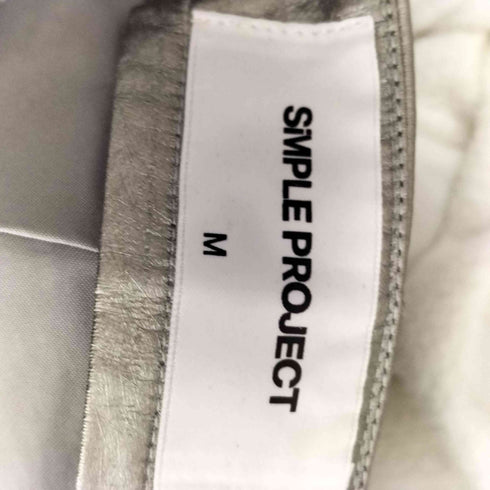 SIMPLE PROJECT SILVER MINI SKIRT PANEL レディース