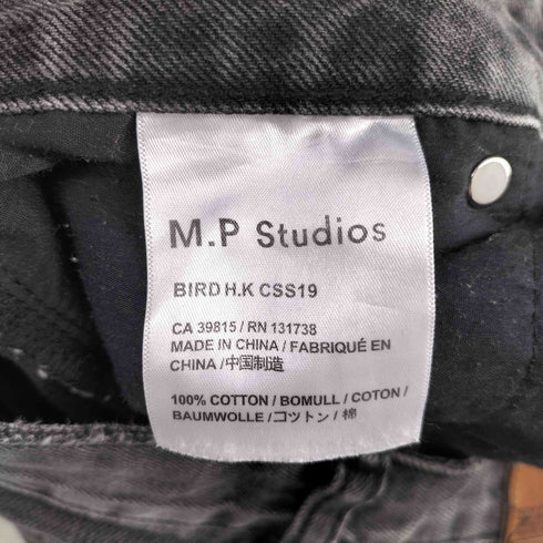 MAISONPRINCE メゾンプリンス ブラックデニム ストレートパンツ メンズ