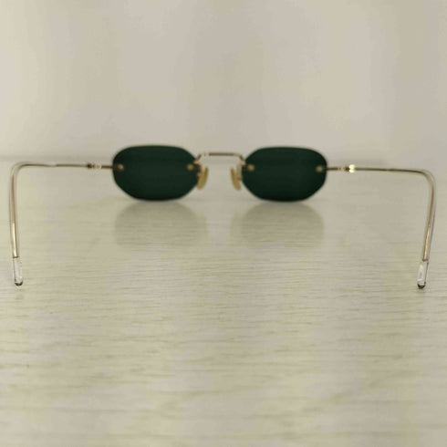 エーディーエスアール A.D.S.R. STEELY 02 UVカット リムレス サングラス メンズ 47□22-135