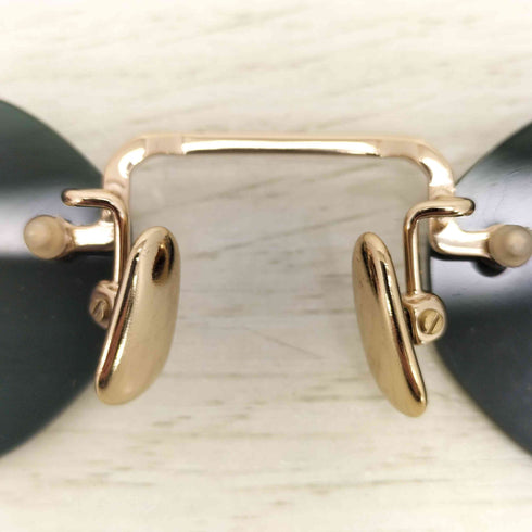 エーディーエスアール A.D.S.R. STEELY 02 UVカット リムレス サングラス メンズ 47□22-135