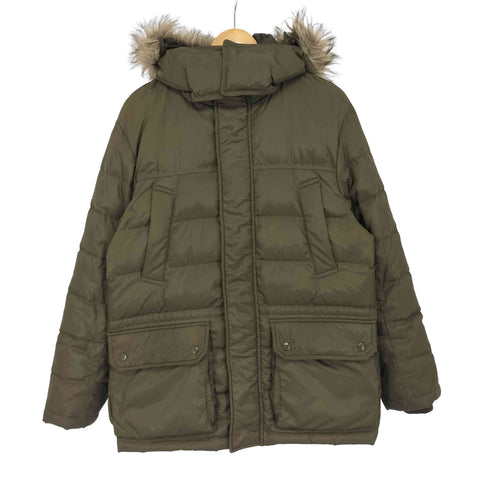 ユニクロ UNIQLO ファー フード付き ダウンジャケット メンズ JPN:M